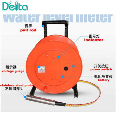500m Flexible Level Measuring Instrument Deep Well Meter Depth Level Meter Water Level Sensor